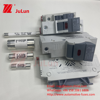 فیوز 1500vdc 20a DNPVF1-32L منظومه خورشیدی Pv فیوز 1500vdc فست بلو سیرامیک DIN Rail Moun 10x85MM 1500V فیوز حرارتی