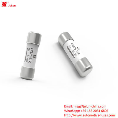 EV325-3EC 750V 20KA فیوز خودروهای الکتریکی 10A-50A فیوز لوله ای سر صاف