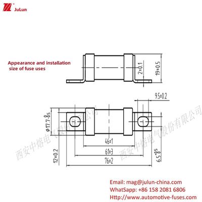 16A-400A شارژر EV فیوز خودرو برقی با ترمینال پیچ پیچ