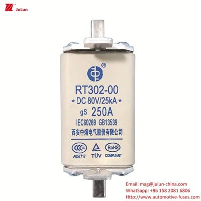 فیوز DC80V قابل حمل برای وسایل نقلیه الکتریکی RT302-00 برای حفاظت از سیستم قدرت