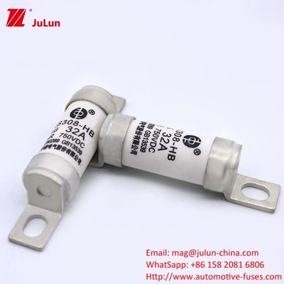 وسایل نقلیه الکتریکی و اتومبیل فیوز های حمل و نقل ریلی RS308-HB4G بولت بر روی فیوز 50KA DC750V