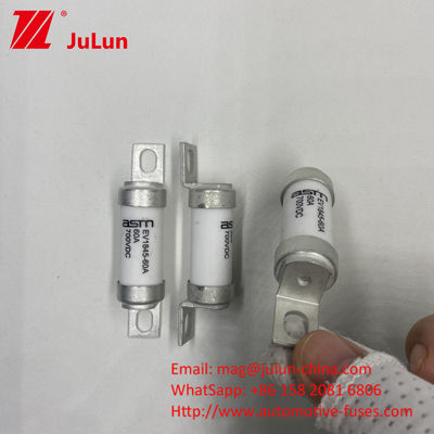 80A 700VDC M6 10kA فیوز ظرفیت شکستن برای شارژ خودروهای الکتریکی DC