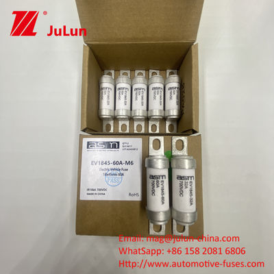 EV1845 700VDC 10A 10KA DC بولت فیوز برای شارژ خودروهای الکتریکی ASTM