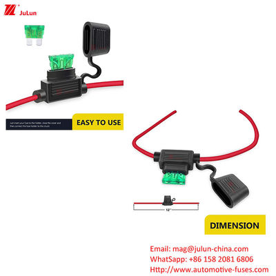 قطب یک قطب قطعات اتومبیل نایلون و مس دارنده فیوز کوچک ANSI