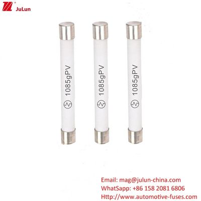 10x85mm 10A1500A فیوز فتوولتائیک فولتاژ امتیاز محدوده جریان فیوز