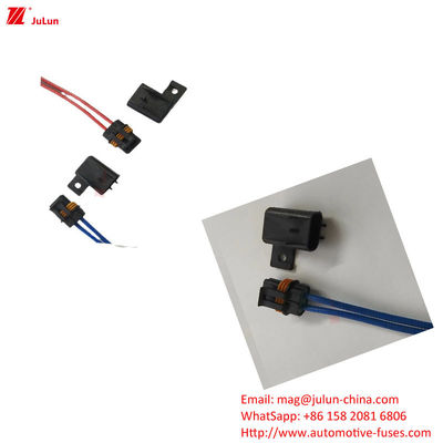 پلاستیک / شیل نایلون 32V حامل فیوز خودروهای الکتریکی 30A-500A 1 قطب تنظیم مجدد دستی
