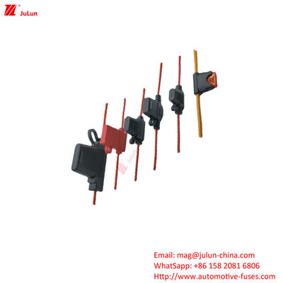 قطعات اتوماتیک نگهدارنده فیوز برای فیوز نوع 32V ولتاژ نامی قطع کننده مدار زمان طولانی تماس مس PVC ضد شعله