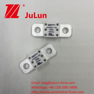 ASTM A202001 100A 150VDC فیوز های سرامیکی خودرو برای محافظت از مدار کوتاه در شارژر خودرو و مشخصات دیگر