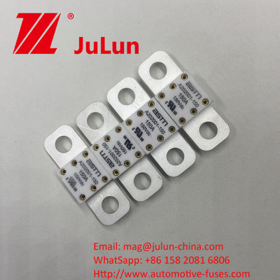 پیچ پیچ A202001-500A 150VDC فیوز های سرامیکی خودرو 100A 150A 200A 250A 300A 350A پیشنهاد شده چرخش محکم 11-13N · m برای حالت نصب M8