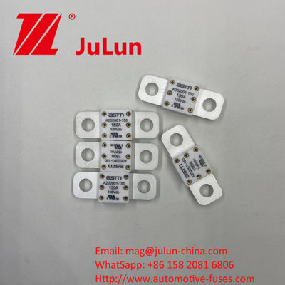 250A 150VDC ASTM A202001-300A فیوزهای سرامیکی خودرو با روش نصب پیچ