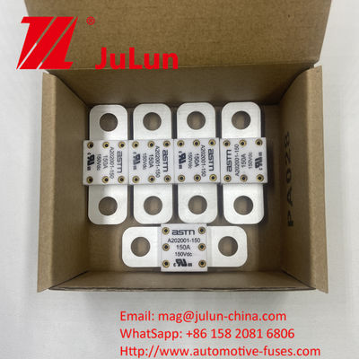 A202001-300A فیوزهای سرامیکی خودرو ASTM برای ولتاژ 150VDC و فاصله سوراخ 39mm