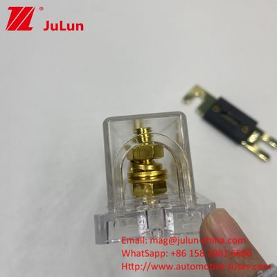 طراحی ضد گرد و غبار دارنده فیوز شفاف ANL 20A 30A 80A 100A 200A 300A 400A 500A جریان نامشخص