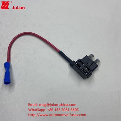 F3A 5A 10A 15A فيوز نل 16AWG ماشین اضافه کردن یک مدار ACU تیغه فيوز آداپتور با نگهدارنده فيوز برای اتومبیل کامیون