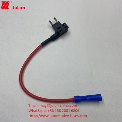 F3A 5A 10A 15A فيوز نل 16AWG ماشین اضافه کردن یک مدار ACU تیغه فيوز آداپتور با نگهدارنده فيوز برای اتومبیل کامیون