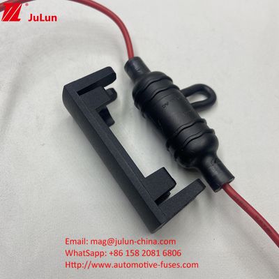10 * 38mm فیوز های استوانه ای ضد آب IP68 پوشه نگهدارنده فیوز در خط با سیم UL برای