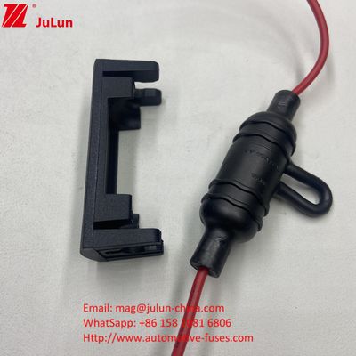با کابل سیم UL IP68 ضد آب نگهدارنده فیوز در خط قطعات فیوز برای فیوز های سرامیکی شیشه ای 5 * 20 6 * 32 میلی متر