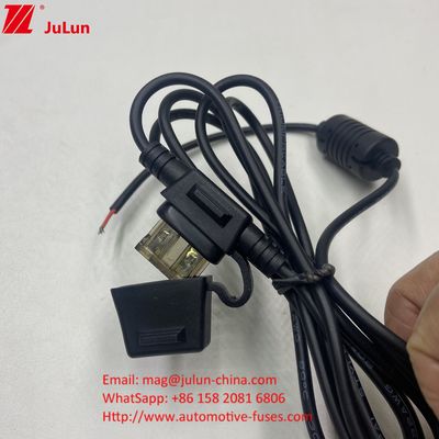 فيوز 50A در حال حاضر درجه بندی ماکسی قرمز 10AWG سیم 280mm طول کل نگهدارنده فيوز در خط