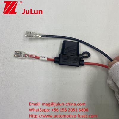 نگهدارنده فیوز 8AWG Inline Blade 30A کابل سرب سیم نگهدارنده فیوز 8AWG Inline Blade کابل سرب سیم اصلی 50 آمپر پلگ سبک اتصال برق به 8mm حلقه ترمینال اصلی 50 آمپر پلگ سبک