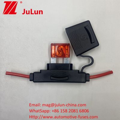 نگهدارنده فیوز داخلی ATC / ATO 14AWG 16AWG 18AWG 20AWG سیم کشی 80AMP تیغه فیوز نگهدارنده فیوز خودرو