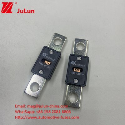 EV320-5X 80A 70VDC SINOFUSE فيوز های سرامیکی خودرو اندازه کوچک محافظت از مدار کوتاه مس نقره کوارتز ماسه طلا