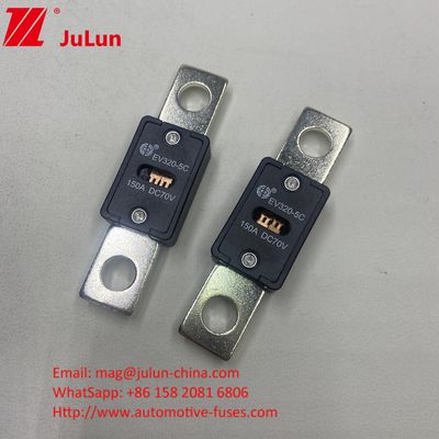 150A 70VDC EV320-5X فيوز های سرامیکی اتومبیل کوارتز شناب ویژگی های الکتریکی 1.0 در 4 ساعت 3.0 در 10s حداکثر
