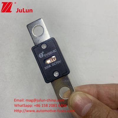 EV320-5C 200A 70VDC فیوز شارژ سریع خودروهای الکتریکی 68*19*10mm فاصله سوراخ 51mm
