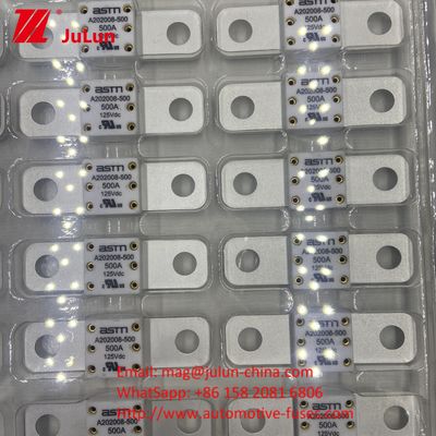 کشتی ها EV ترمینال فیوز خودروهای الکتریکی نوع 125VDC A202008 350A ASTM