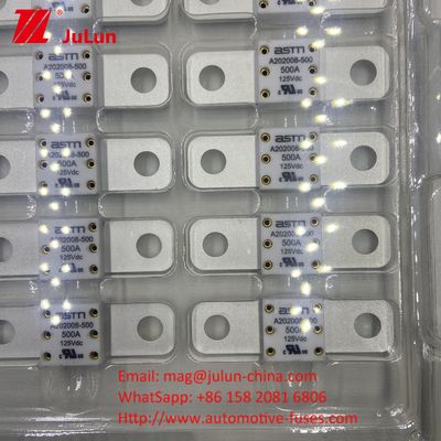 A202008 250A 125VDC فيوز سرامیکی خودرو محافظت از مدار کوتاه اندازه کوچک 70VDC نامگذاری شده