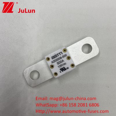 ظرفیت شکستن بالا 350A 125Vdc EV فیوز اندازه کوچک محافظت از مدار کوتاه با جریان بالا