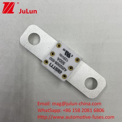 100A 125VDC باتری اتومبیل فیوز سرامیکی فلزی محافظت از مدار کوتاه فقط جریان بالا