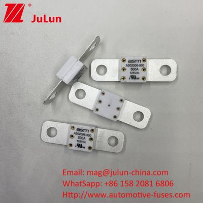 محافظ مدار کوتاه 500A 125VDC Battey فیوز اندازه کوچک فاصله نامگذاری جریان بالا بین 2 سوراخ 50.8mm