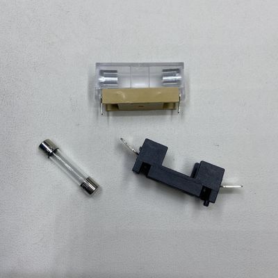نصب صفحه PCB 6 * 30mm 250VDC سیاه آبی شفاف طلا نگهدارنده فیوز ماشین