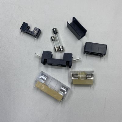 5x20mm یا 6x30mm PCB Board نصب شیشه فیوز دارنده برای سیستم های برق در اتومبیل ها سیاه آبی شفاف طلا
