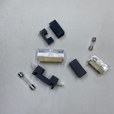 پوشش شفاف فیوز شیشه ای 5X20mm 6x30mm نگهدارنده فیوز برای محافظت از مدار