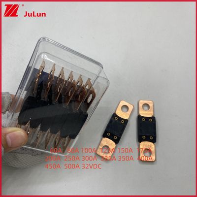 فیوز خودروهای الکتریکی MEGA برای کشتی ها 32VDC 0298200.ZXEH بولت بزرگ در جعبه 0298 حامل فیوز ماشین