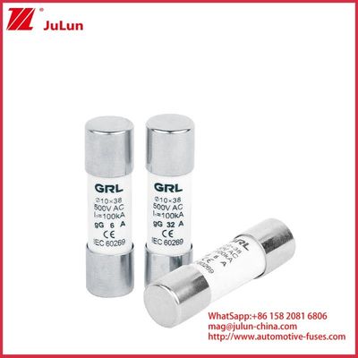 15A 1000VDC فیوز لینک GPV خورشیدی DC فیوز 10 * 38mm 32A درجه بندی برای حفاظت الکتریکی در سیستم های PV برای استفاده با خانه فیوز