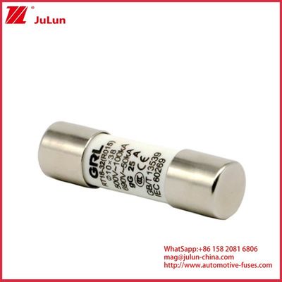 15A 1000VDC فیوز لینک GPV خورشیدی DC فیوز 10 * 38mm 32A درجه بندی برای حفاظت الکتریکی در سیستم های PV برای استفاده با خانه فیوز