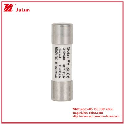 15A 1000VDC GPV فیوز 10*38 برای سیستم های انرژی خورشیدی IEC60269-6