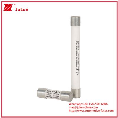 15A 1000VDC GPV فیوز 10*38 برای سیستم های انرژی خورشیدی IEC60269-6