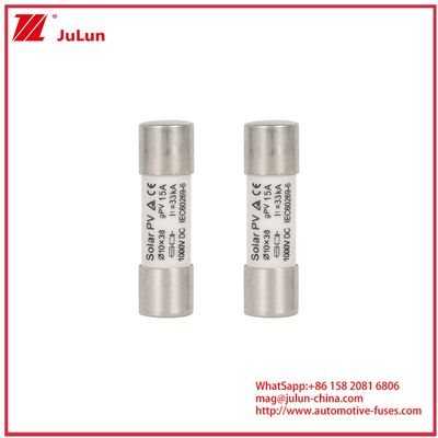 15A 1000VDC GPV فیوز 10*38 برای سیستم های انرژی خورشیدی IEC60269-6