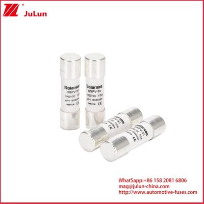 15A 1500VDC GPV فیوزهای سرامیکی فتوولتائیک ولتاژ بالا لوله ای