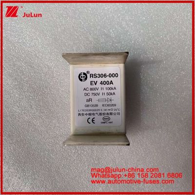 دسته بندی استفاده EV 400A AC800V 100KA DC750V 50KA لوله سرامیکی محافظ مدار خودرو برای وسایل نقلیه الکتریکی