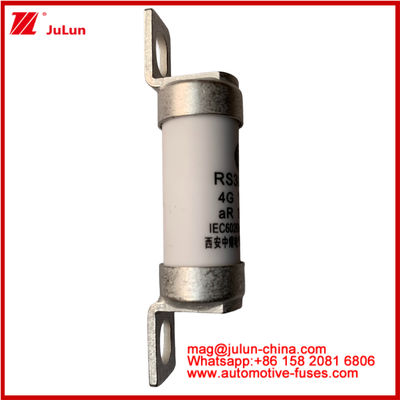 RS308-HB 4G 100A AR 750VDC 50KA فیوز برای محافظت از مدار خودرو عملکرد مطابق با طراحی لوله ای سرامیکی JASO D622