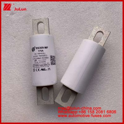 RS309-MF 175A 750VDC UL فیوز سرامیکی لوله ای AR 750VDC / 700AC IEC 20KA GB 5-800A برای وسایل نقلیه الکتریکی و سیستم های برق