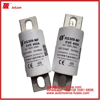 500A 400A RS309-MF EVE 750VDC ((UL) وسایل نقلیه جاده ای لوله ای سرامیکی ذخیره انرژی سیستم های برق شارژر سیم دستگاه های خودرو و تجهیزات 20KA