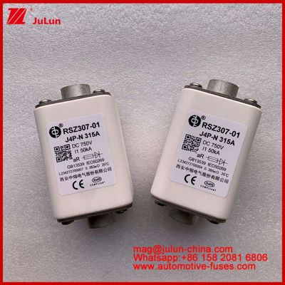 RSZ307-01 مربع سرامیک J4P-N 315A 750VDC 50KA شارژر سیم آلات خودرو تجهیزات نوع اتصال بولت