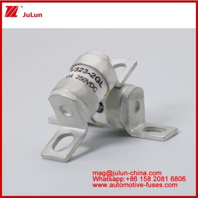 EV323-2GL 50A DC250VDC فيوز سرامیکی لوله ای ساختاری مقاوم در برابر ارتعاشات شوک مکانیکی EV یا HEV سایز فشرده خودروهای الکتریکی با درجه بندی بالا
