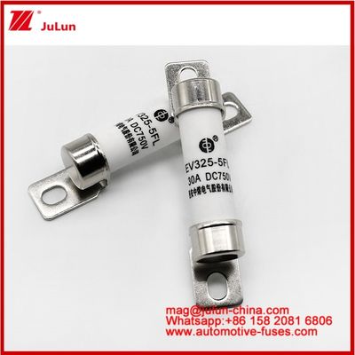 EV325-5FL 30A 750VDC خودروهای الکتریکی با درجه بندی بالا شوک مکانیکی فيوز سرامیکی لوله ای EV یا HEV ساختاری فشرده و ضد ارتعاش