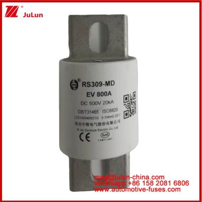 ساختار اتصال برقی خودروهای الکتریکی طلای Caremic Tubular Car Micro Fuses RS309-MD EV 800A DC500V 20KA برای خودرو