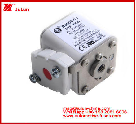 RS306-01-S1P160A AC700 ((UL) AR AC690V ((IEC) 200KV Square Ceramic Fuse EV Or HEV Stud-mount اندازه کوچک قابلیت قطع محافظت از جریان کوتاه